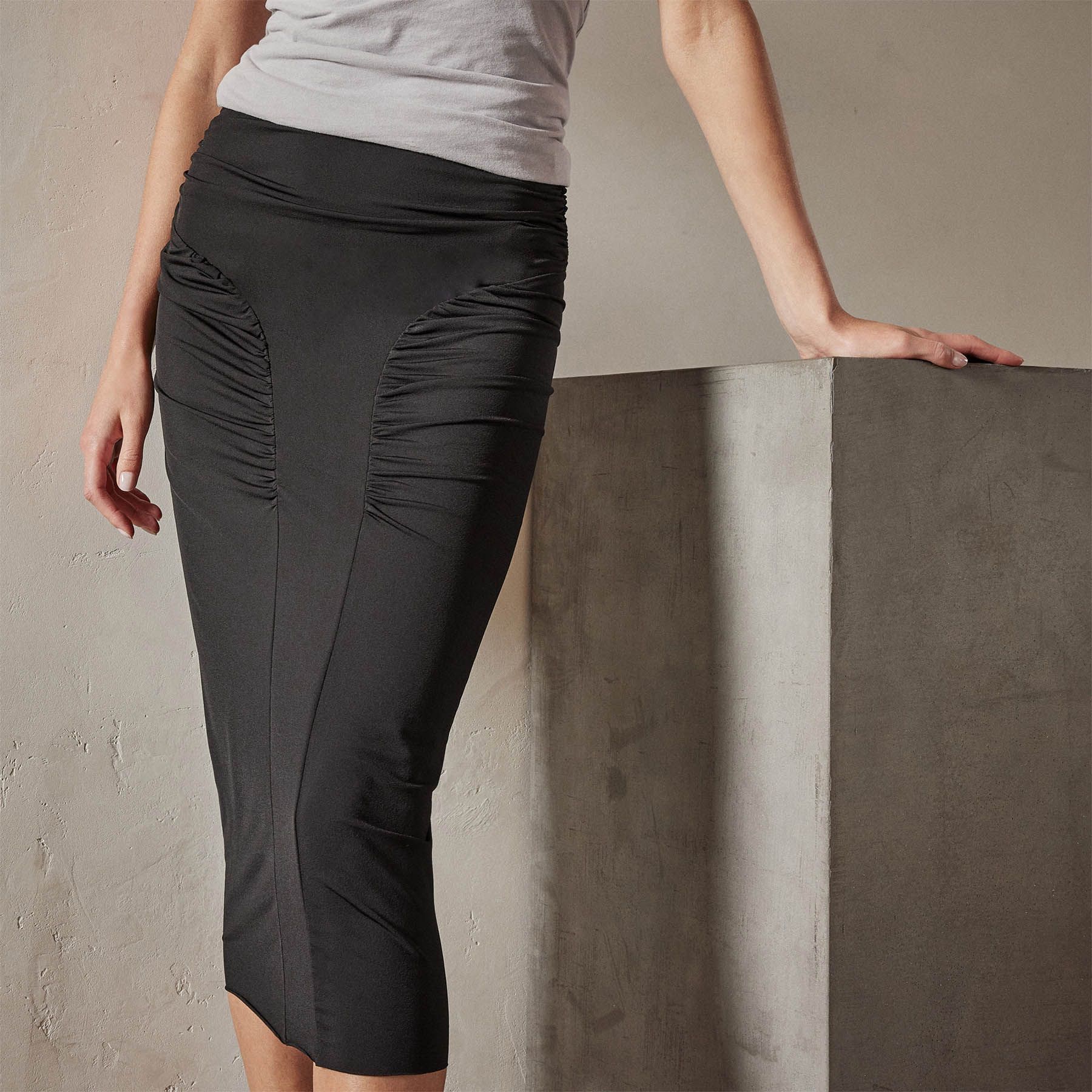Ruched Pencil Skirt - Black sold by James Perse product image thumbnail 2