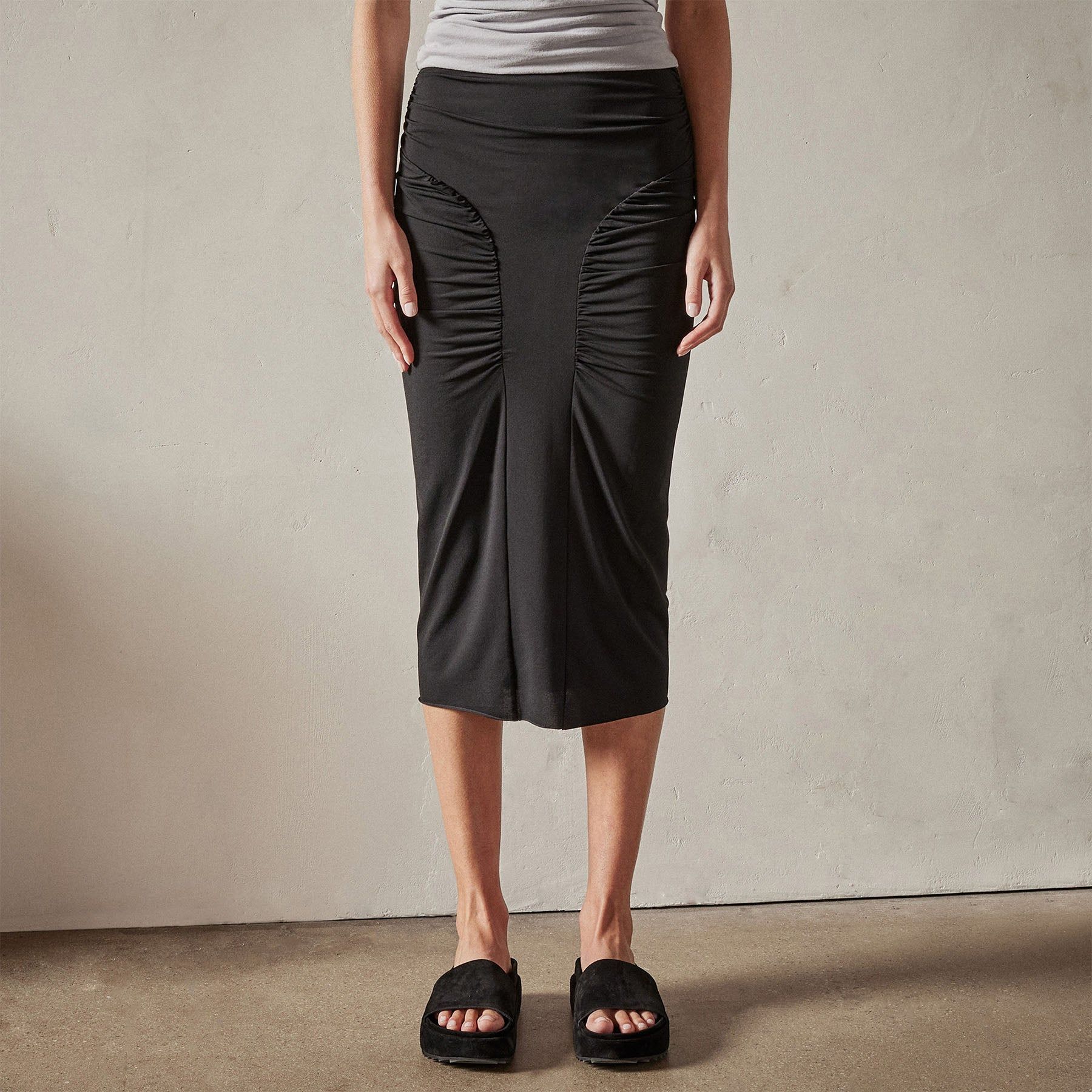 Ruched Pencil Skirt - Black sold by James Perse product image thumbnail 4
