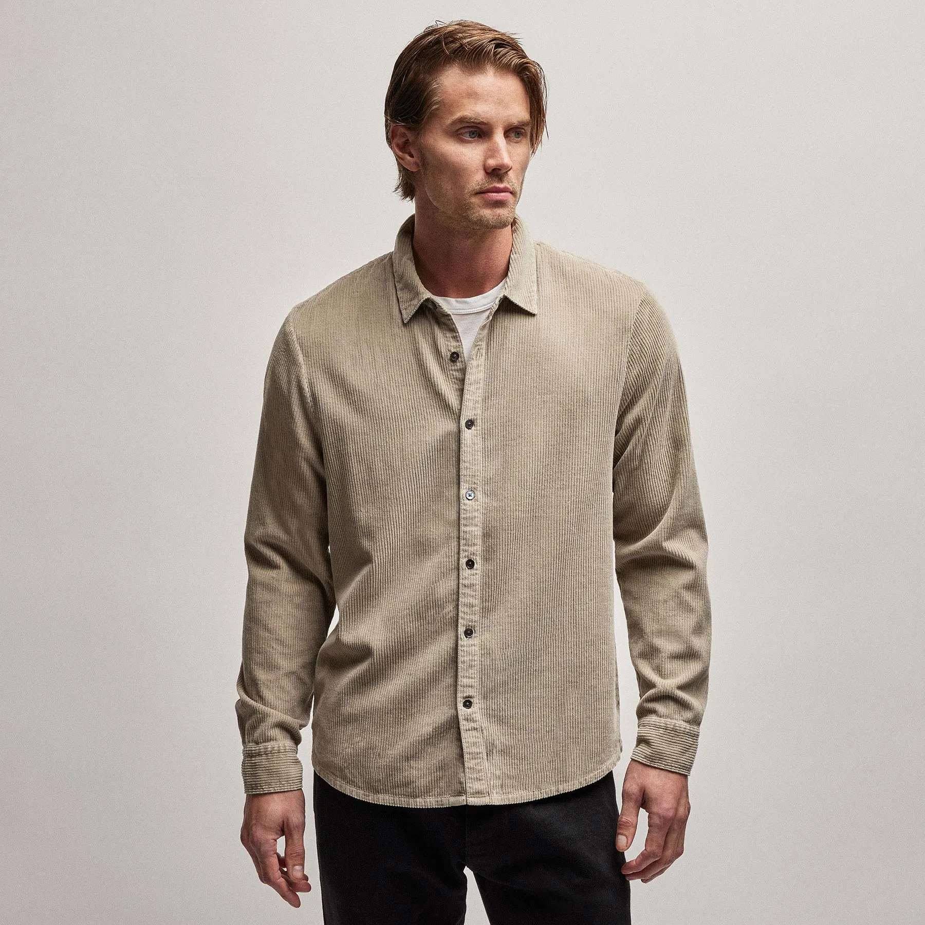 Corduroy Shirt - Toast Pigment sold by James Perse product image thumbnail 3