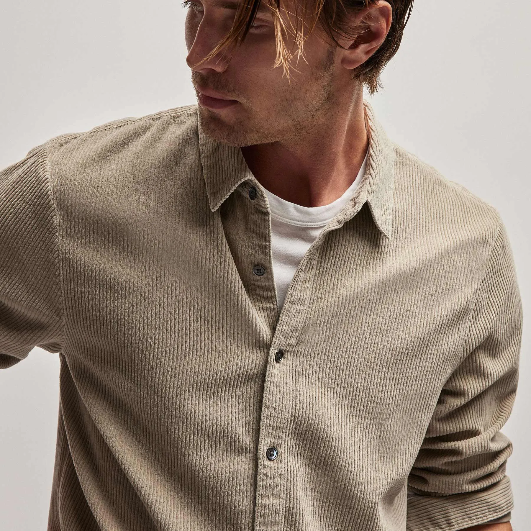 Corduroy Shirt - Toast Pigment sold by James Perse product image thumbnail 5