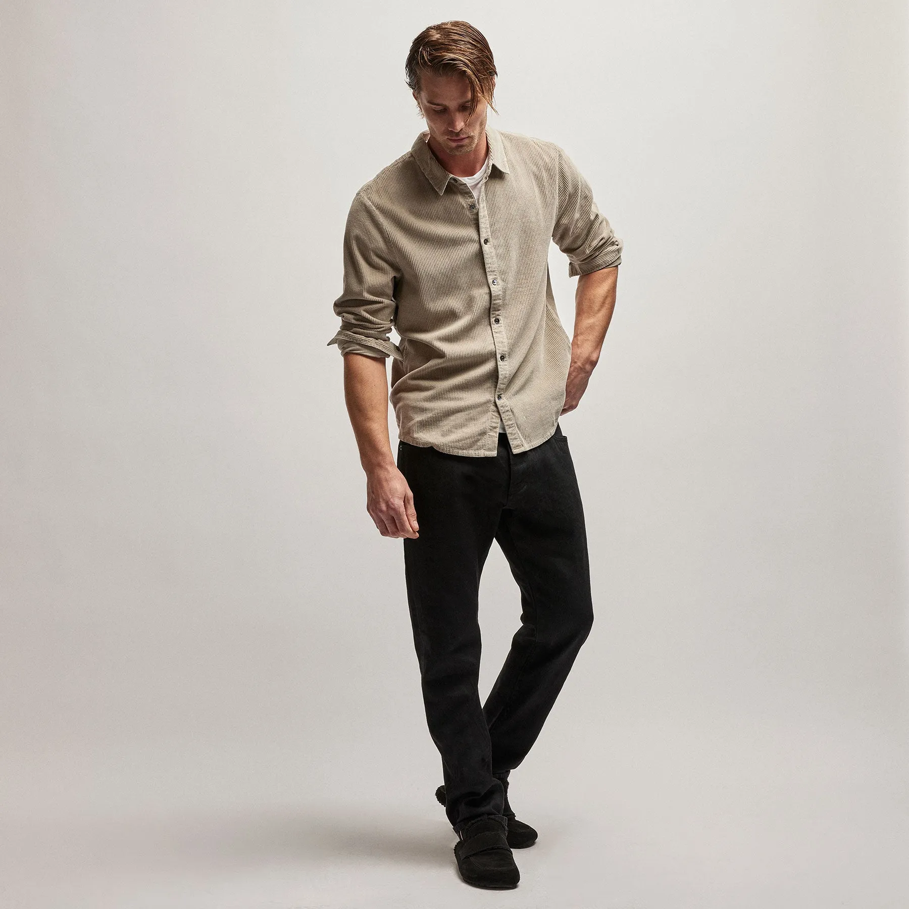 Corduroy Shirt - Toast Pigment sold by James Perse product image thumbnail 2