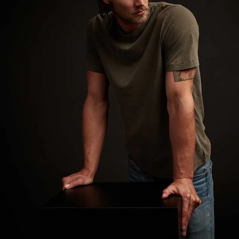 Short Sleeve Crew Neck - Platoon Pigment sold by James Perse