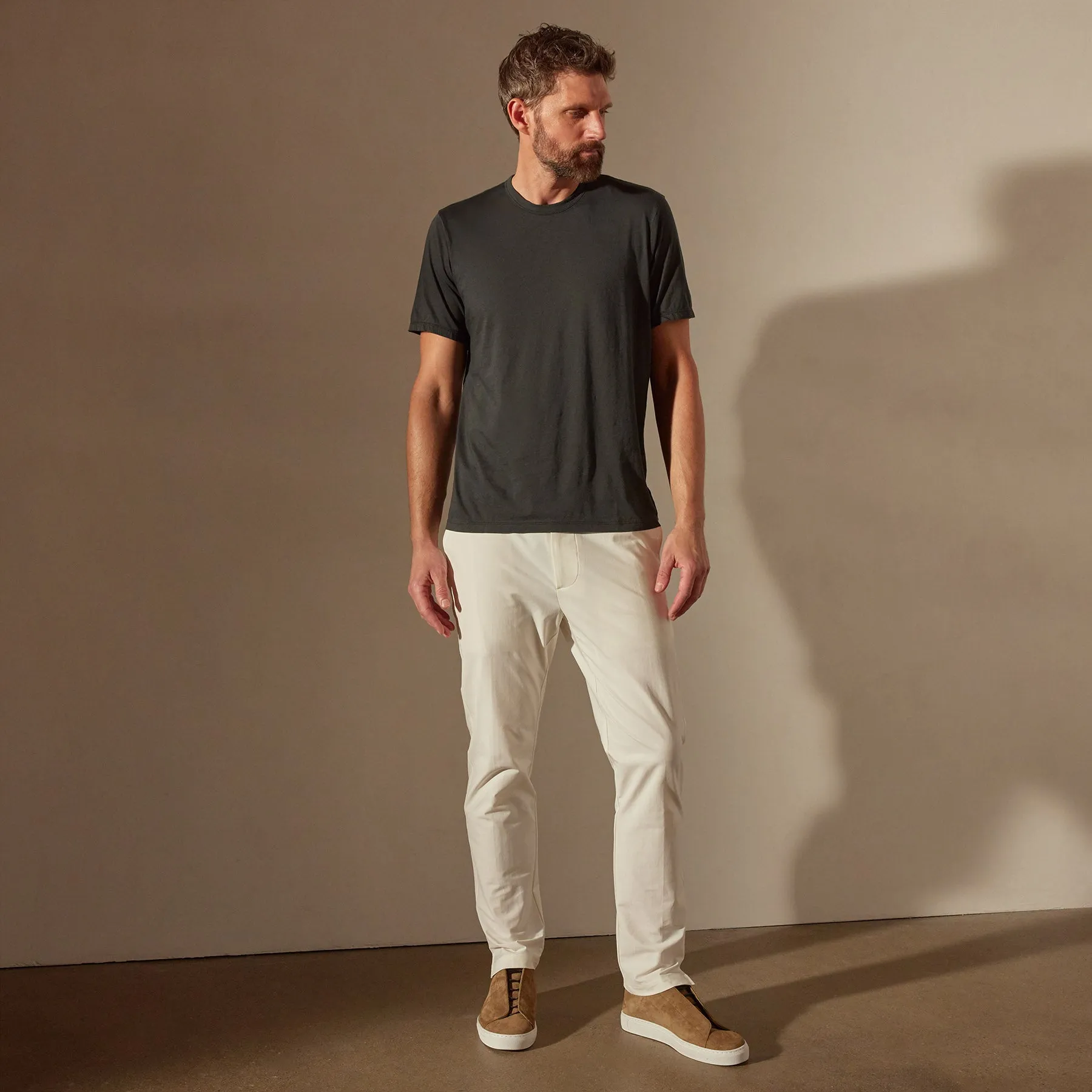 Luxe Lotus Jersey Tee - Carbon sold by James Perse product image thumbnail 3