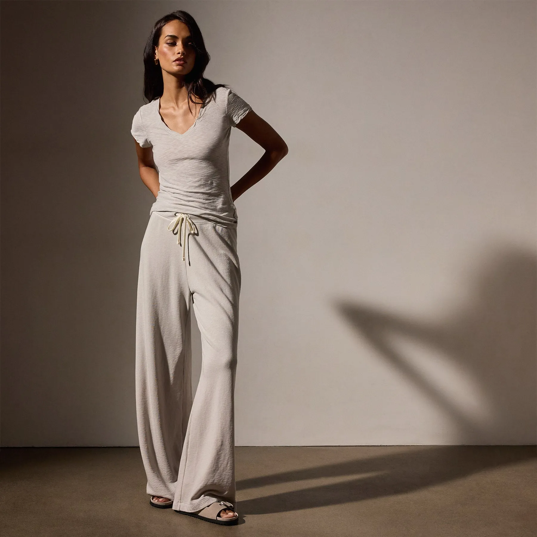 Wide Leg Sweatpant - Salt Pigment sold by James Perse