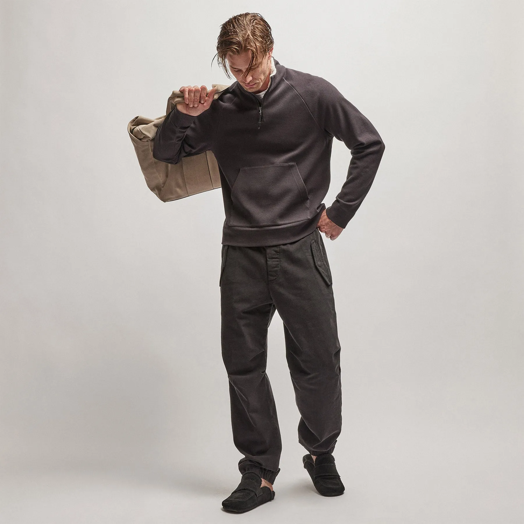 Sherpa Lined Scuba Half Zip - Magma sold by James Perse product image thumbnail 2