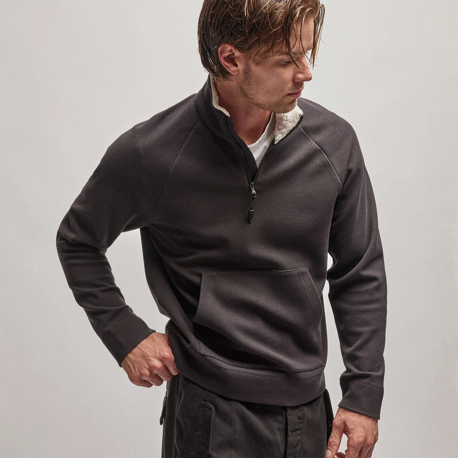 Sherpa Lined Scuba Half Zip - Magma sold by James Perse product image thumbnail 3