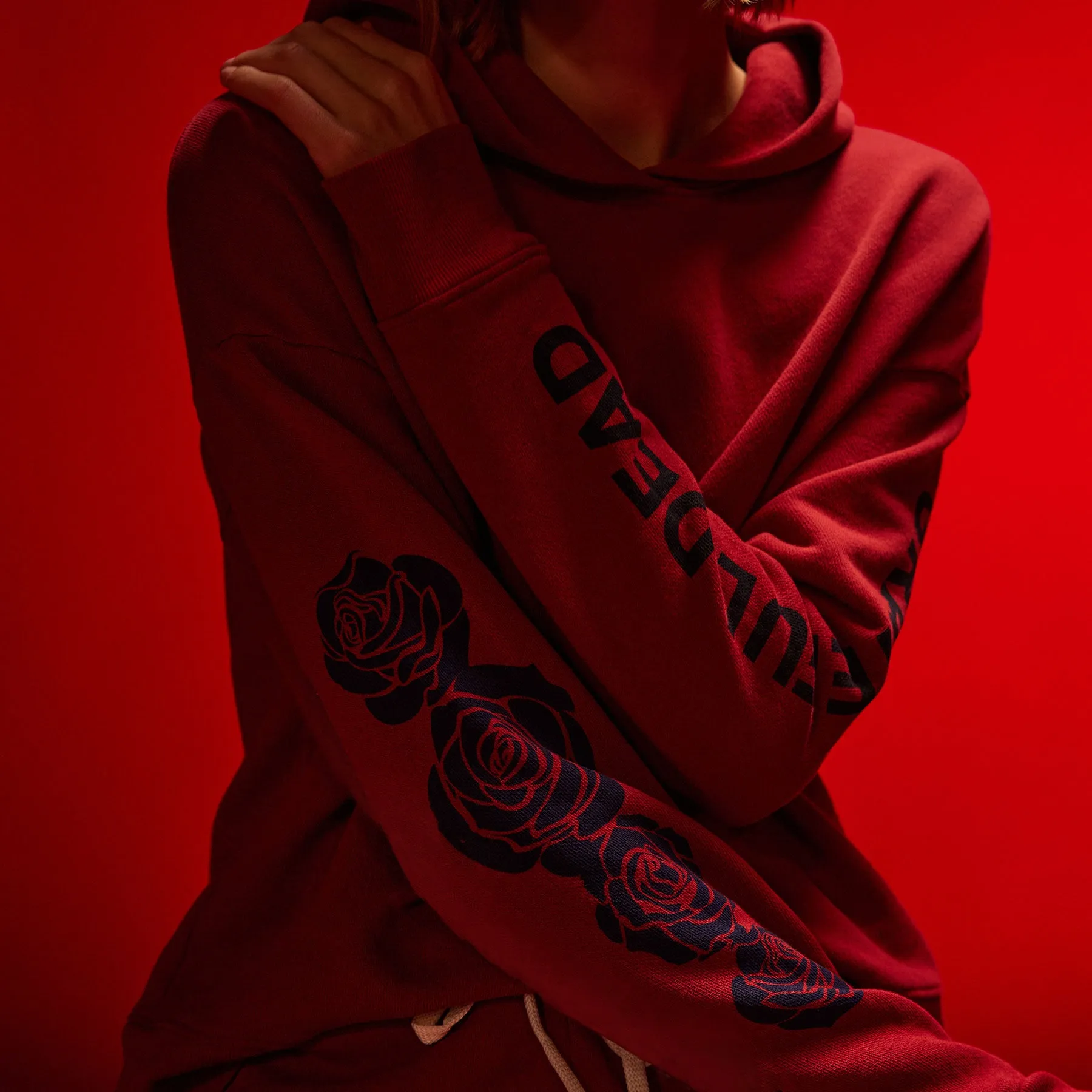 Grateful Dead Rose Hoodie - Sunstone/Deep sold by James Perse