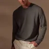 Stretch Cotton Crew Sweater - Flint sold by James Perse