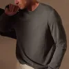 Stretch Cotton Crew Sweater - Flint sold by James Perse