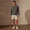 Stretch Cotton Crew Sweater - Flint sold by James Perse