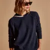 La Paz Cashmere Blend Hoodie - French Navy sold by James Perse