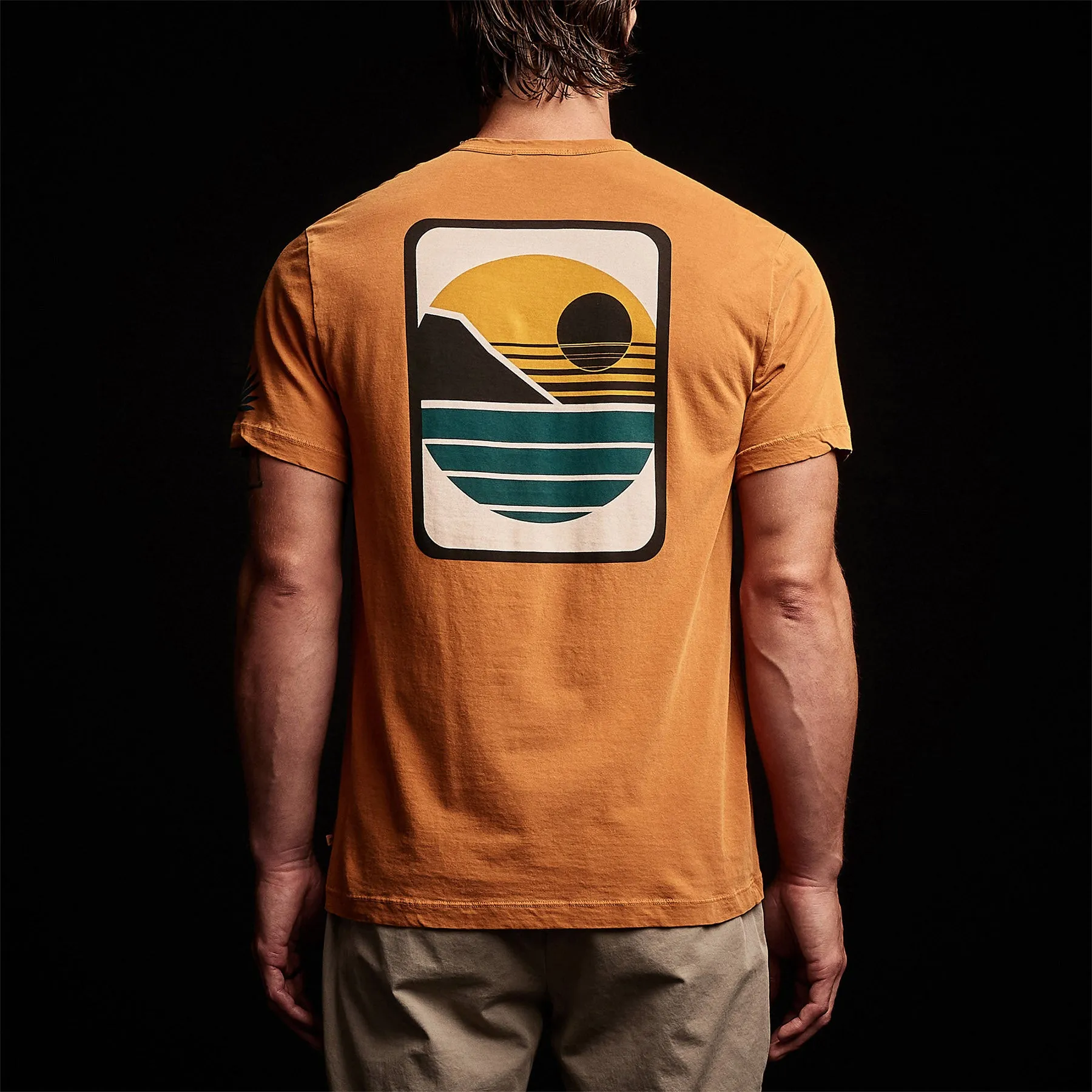 Malibu Shoreline Graphic Crew - Citrine Pigment sold by James Perse product image thumbnail 5