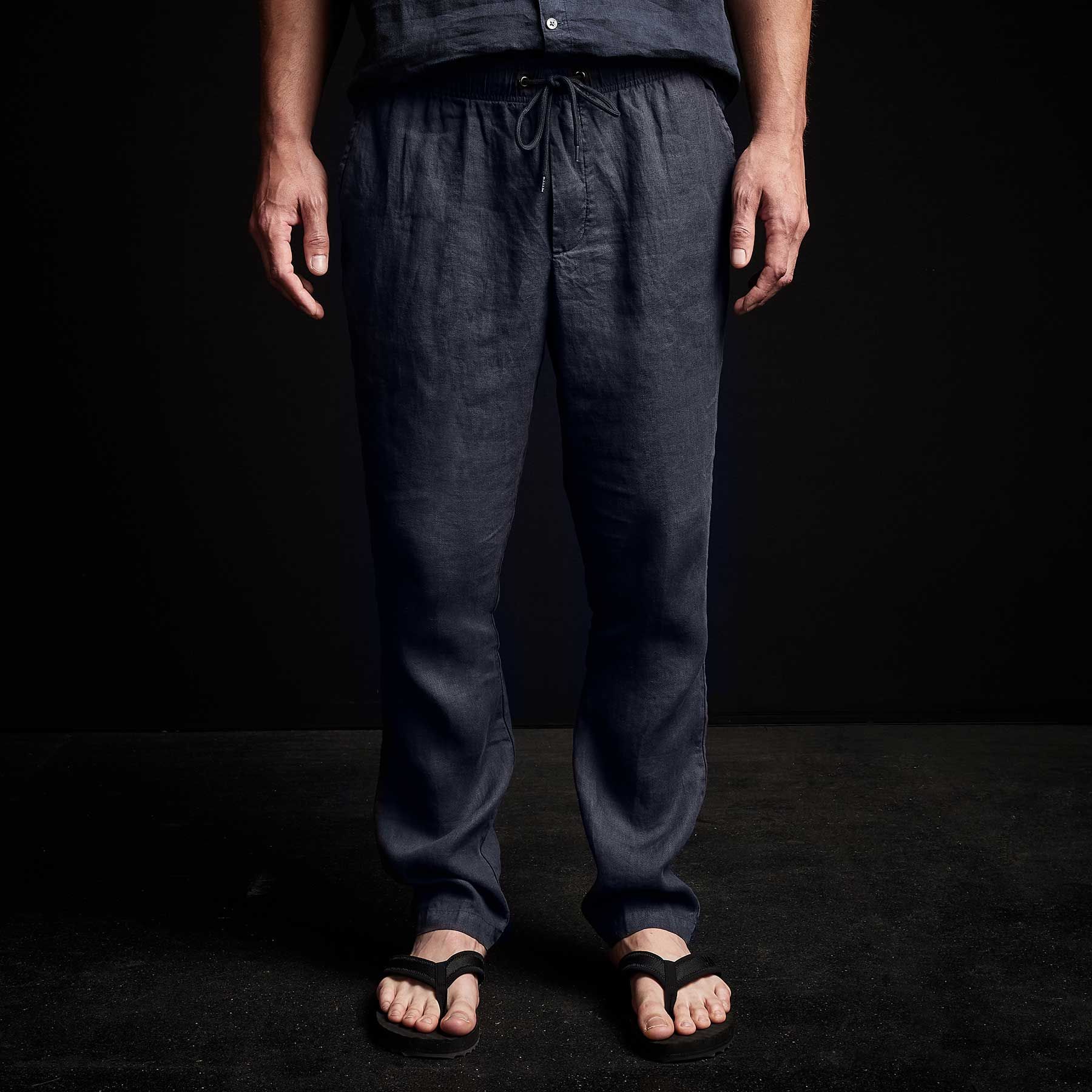 Lightweight Linen Pant - Blue Oil sold by James Perse product image thumbnail 3