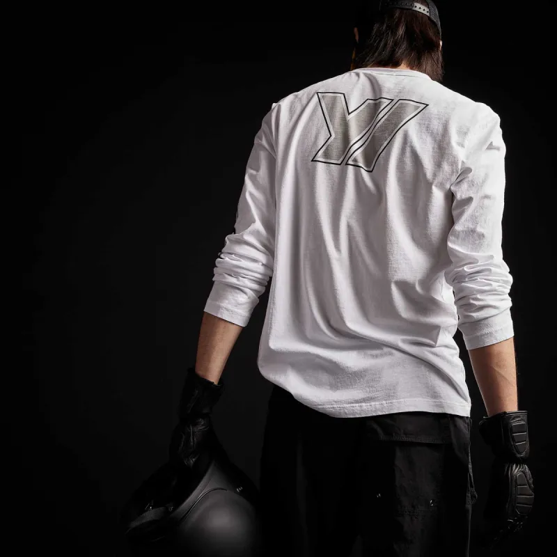 Long Sleeve Crew Neck - White sold by James Perse