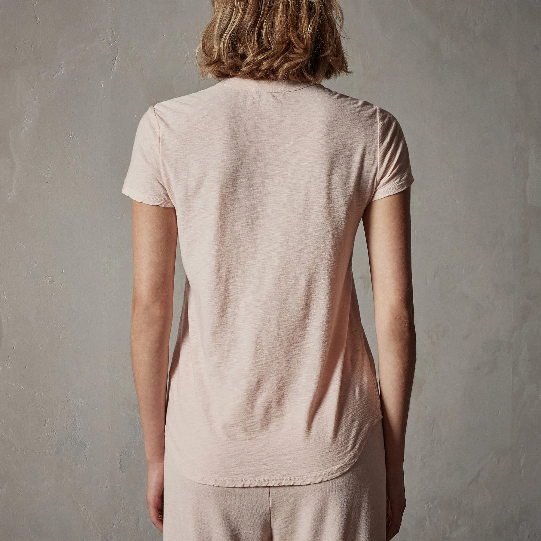 Sheer Slub Crew Neck Tee - Nougat sold by James Perse product image thumbnail 4