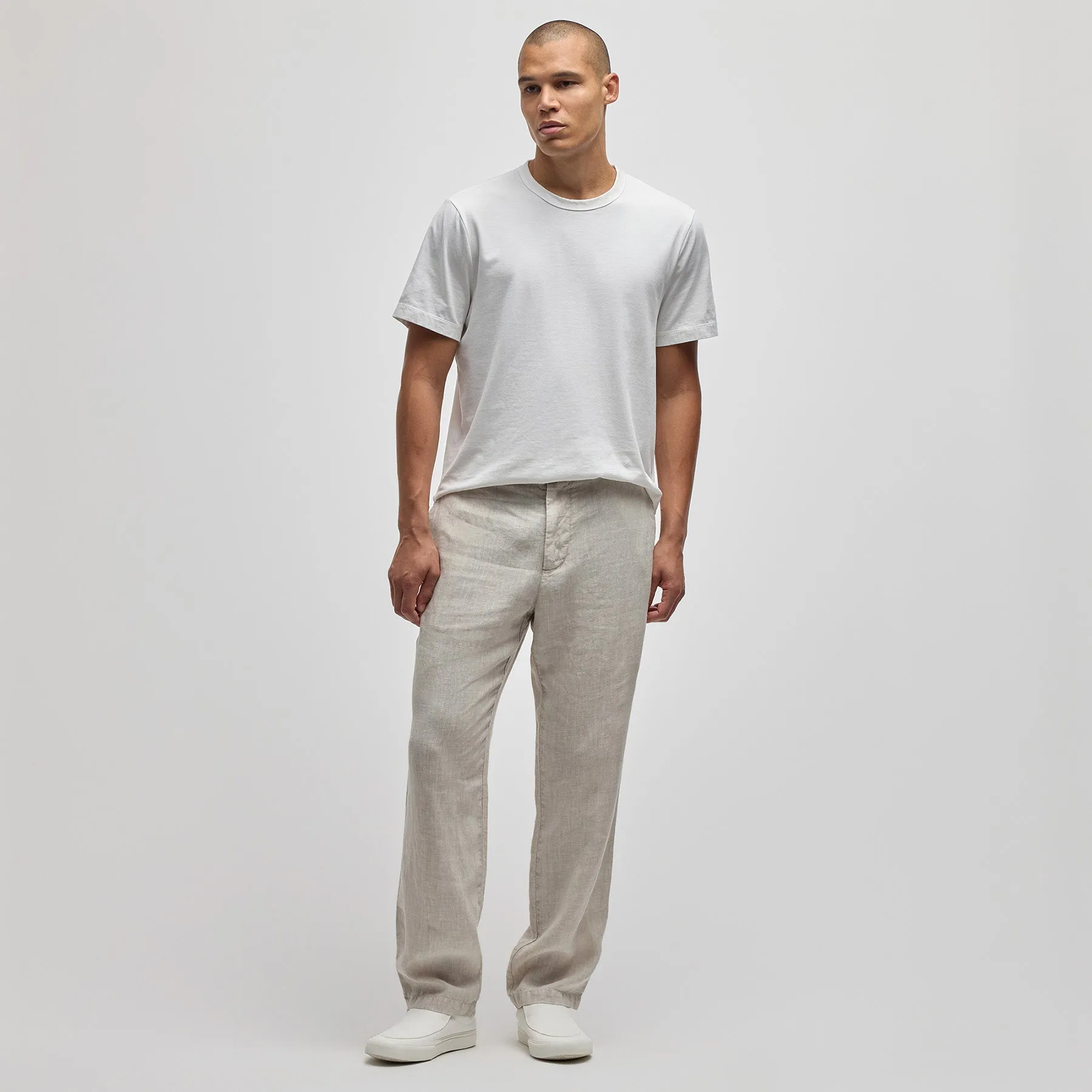 Linen Trouser - Salt Pigment sold by James Perse product image thumbnail 3
