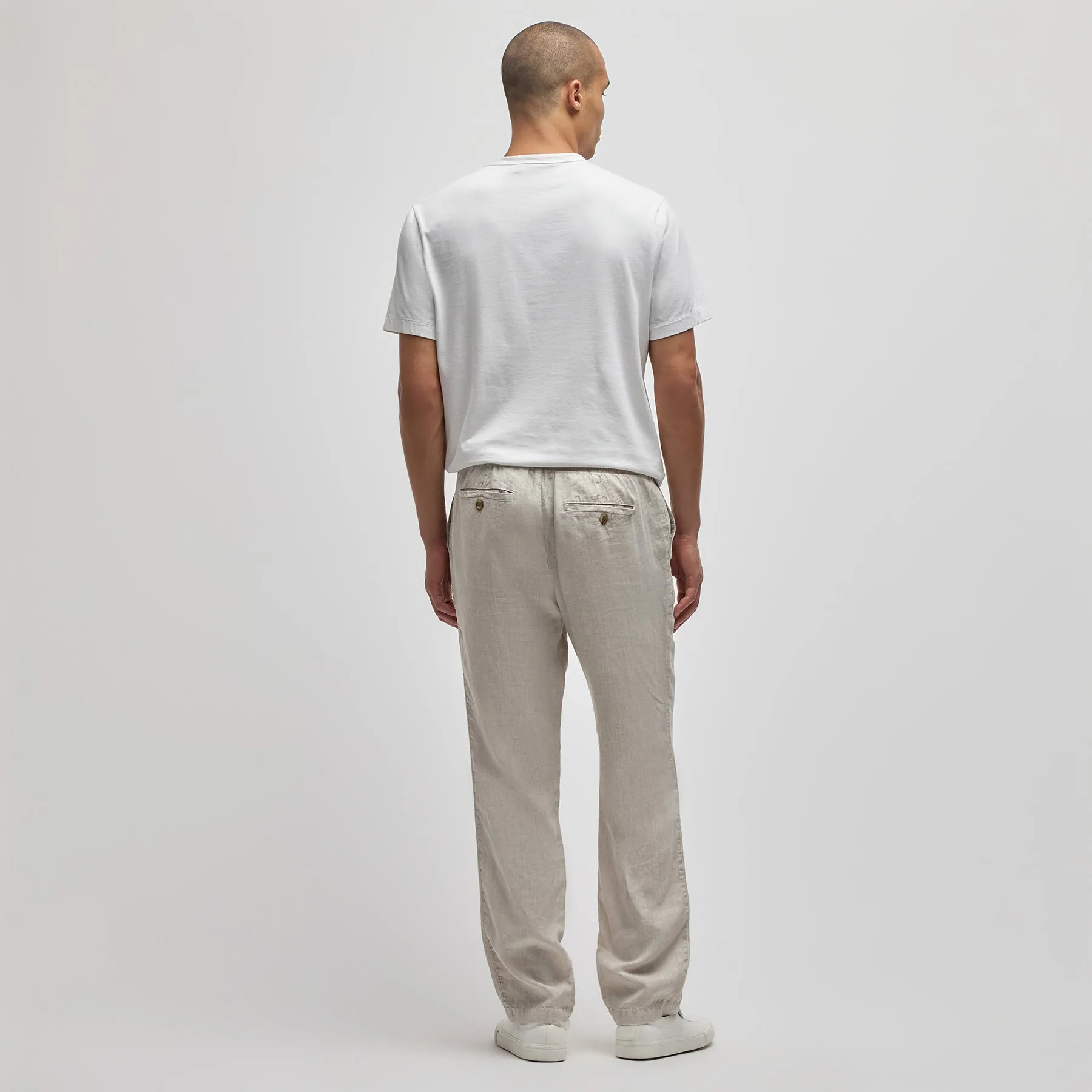 Linen Trouser - Salt Pigment sold by James Perse product image thumbnail 4