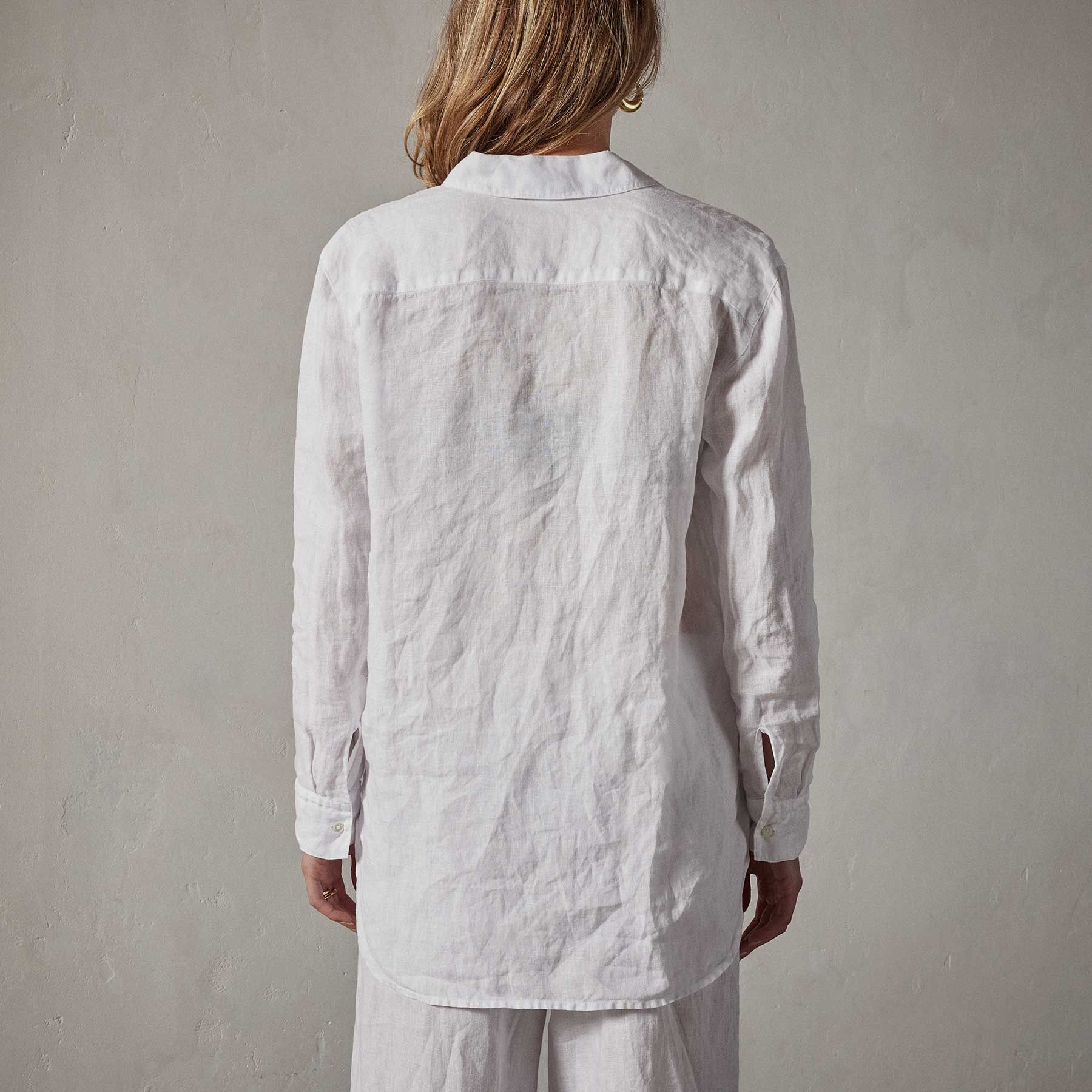 Lightweight Linen Shirt - White sold by James Perse product image thumbnail 4