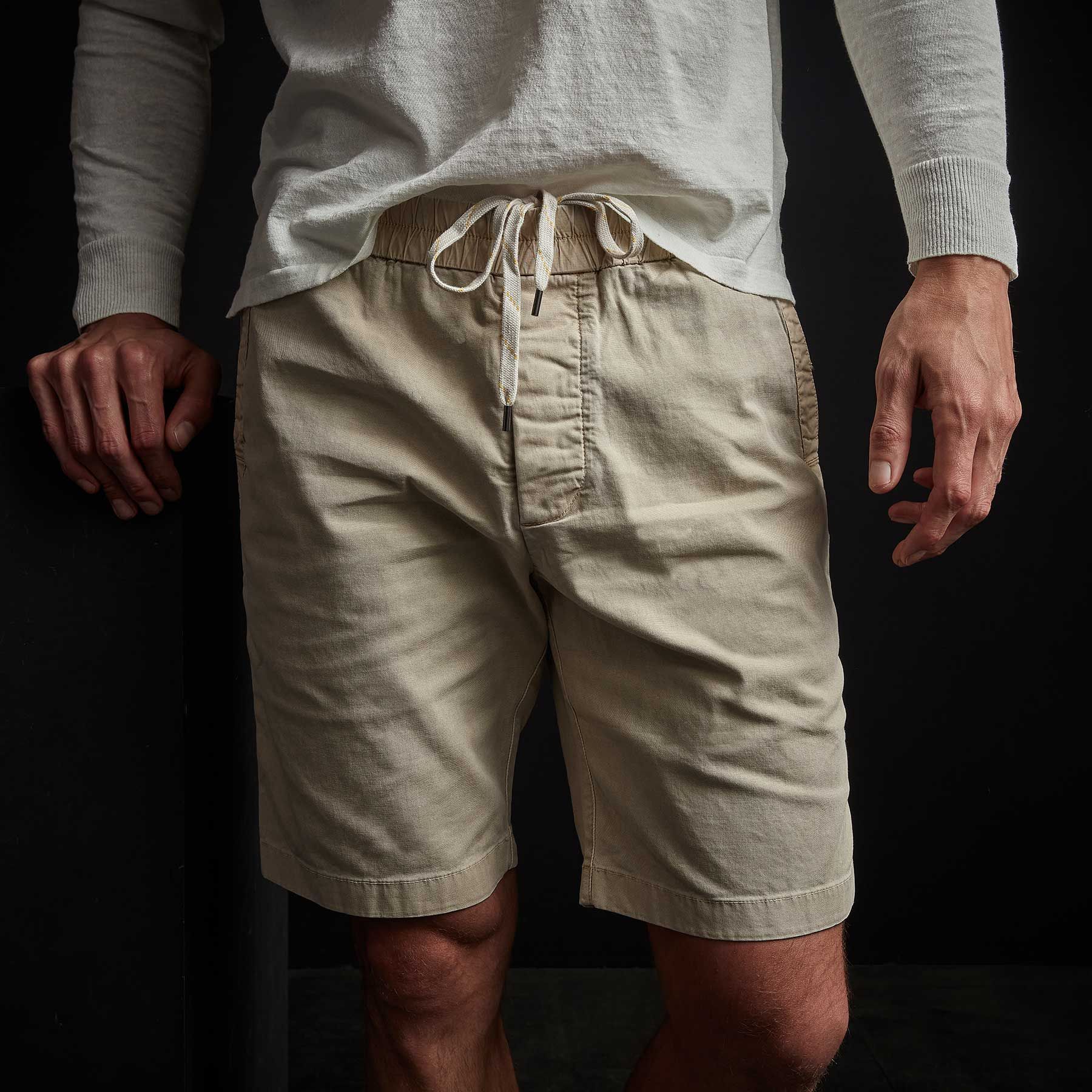 Stretch Canvas Work Short - Biscuit Pigment sold by James Perse product image thumbnail 3