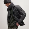 Quilted Shirt Jacket - Black sold by James Perse