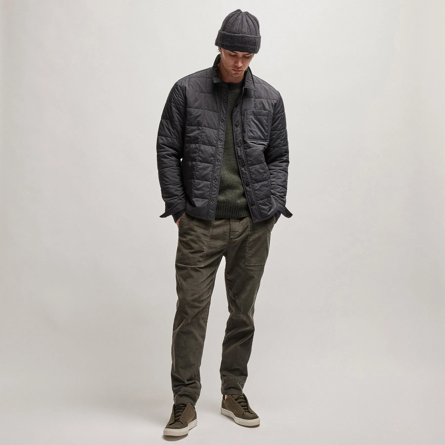 Quilted Shirt Jacket - Black sold by James Perse product image thumbnail 2