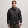 Quilted Shirt Jacket - Black sold by James Perse