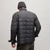 Quilted Shirt Jacket - Black sold by James Perse