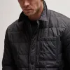 Quilted Shirt Jacket - Black sold by James Perse