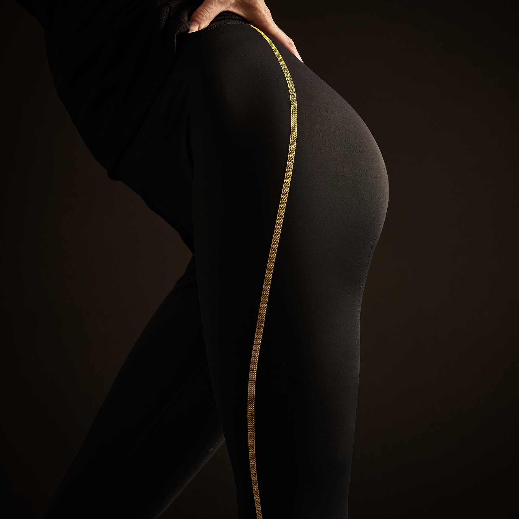 Y/OSEMITE Spiral Seam Legging - Black/Solar sold by James Perse product image thumbnail 5