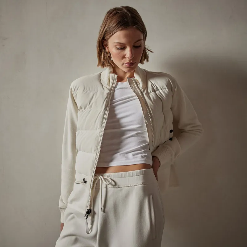 Mixed Media Jacket - Chalk made by James Perse