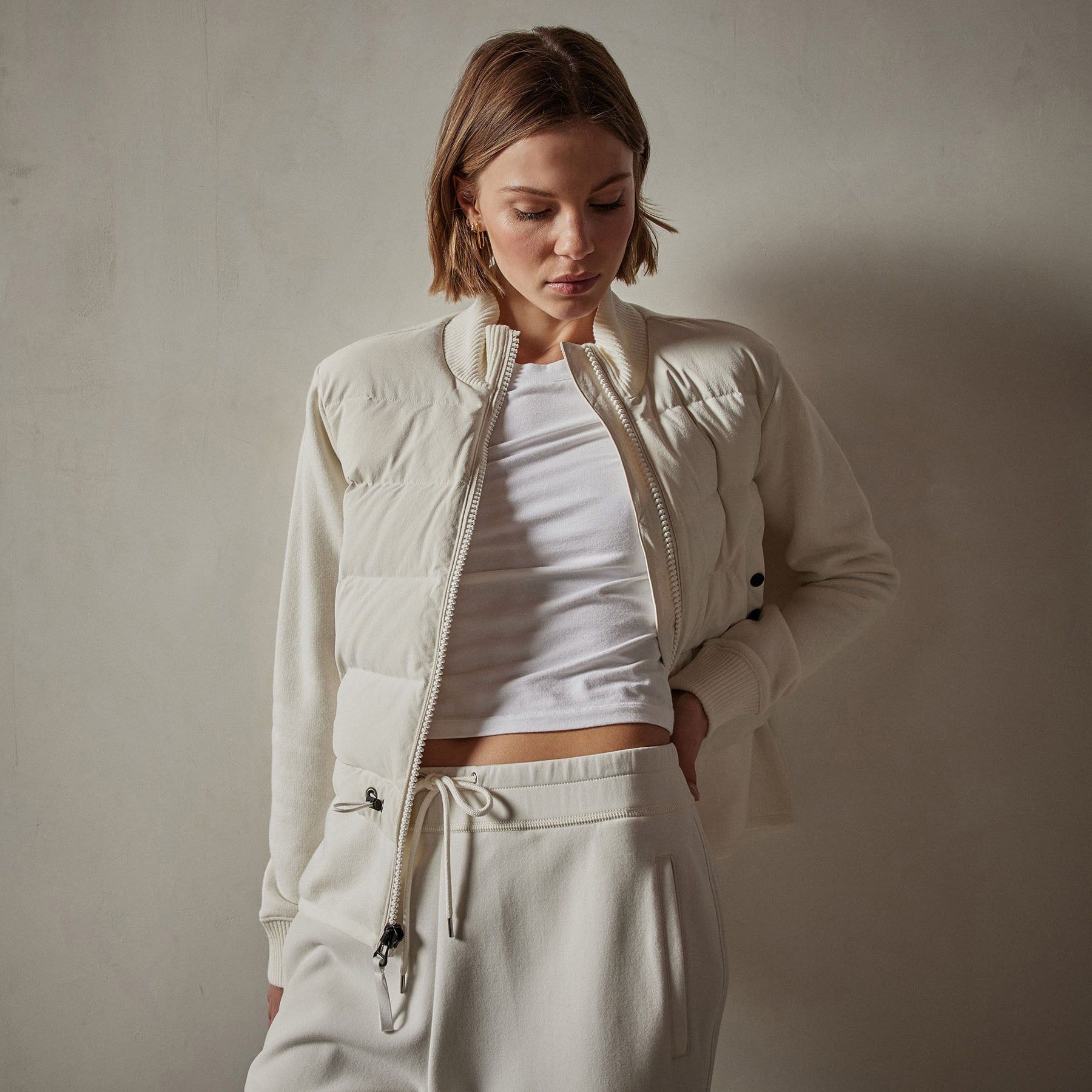 Y/OSEMITE Mixed Media Jacket - Chalk sold by James Perse product image thumbnail 2