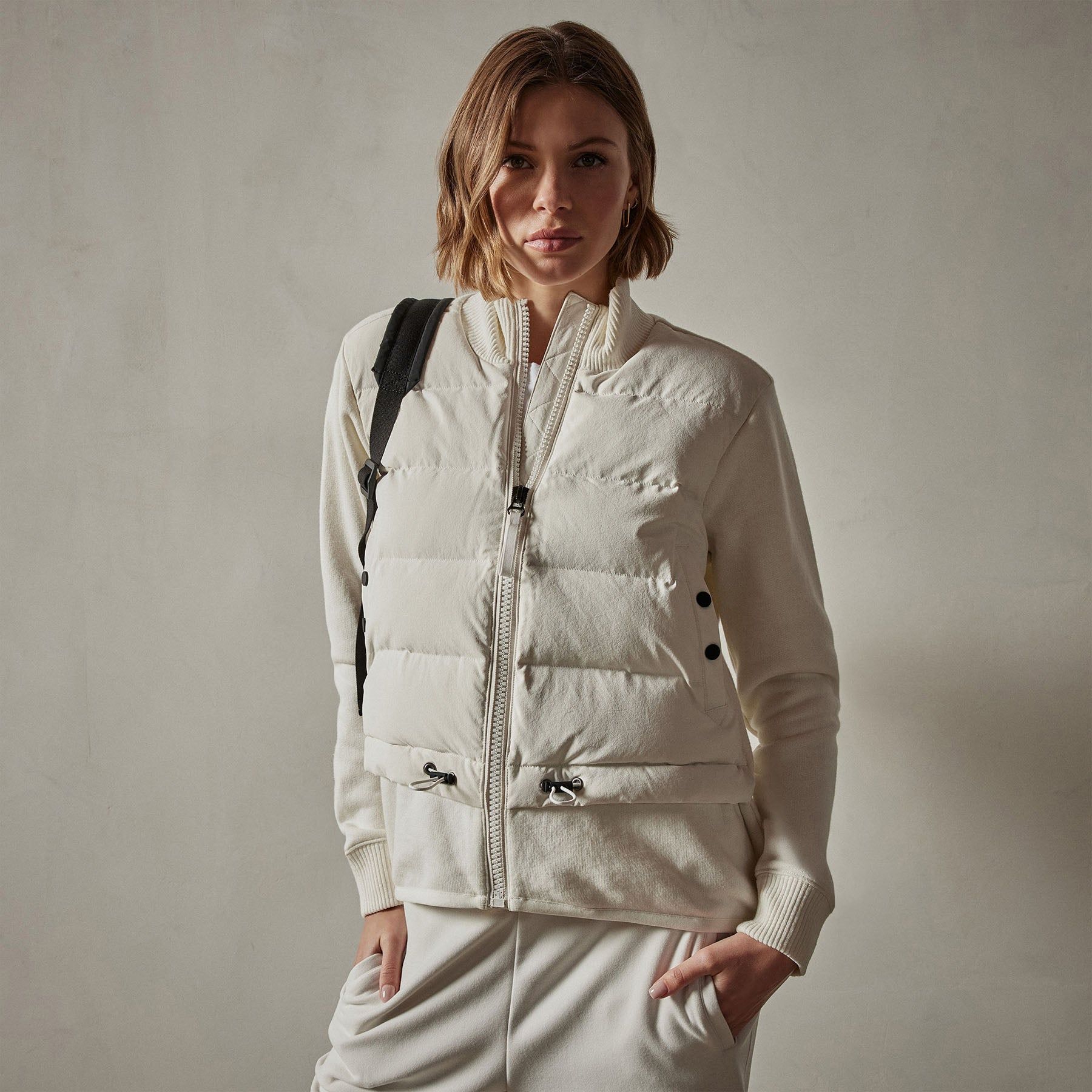 Y/OSEMITE Mixed Media Jacket - Chalk sold by James Perse product image thumbnail 3