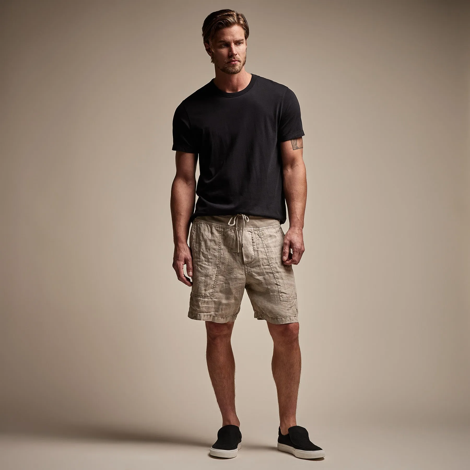 Utility Linen Short - Mineral Pigment sold by James Perse product image thumbnail 3