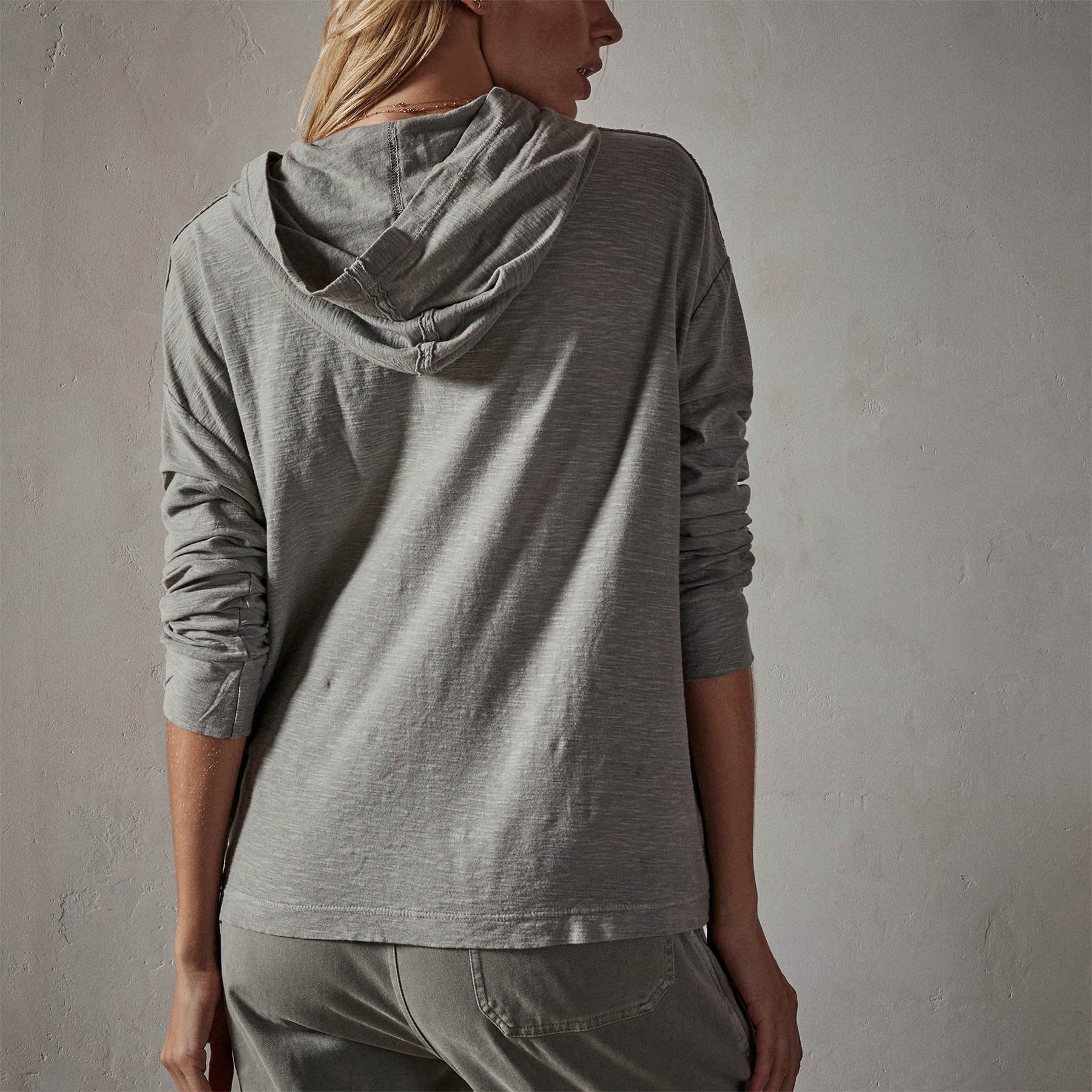 Reverse Slub Jersey Hoodie - Concrete Pigment sold by James Perse product image thumbnail 4