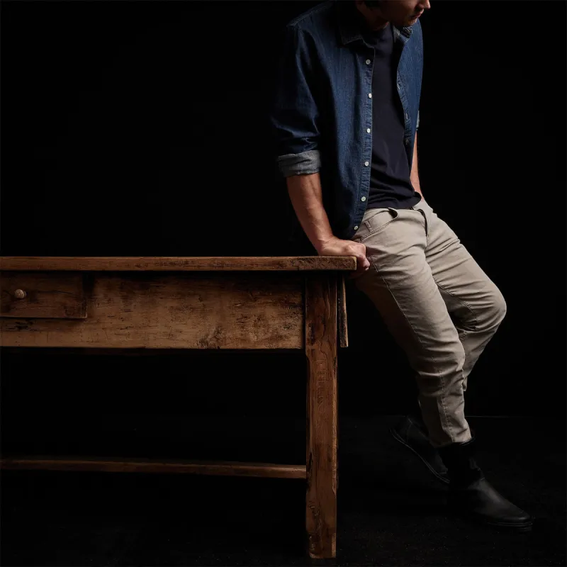 Slim Fit Cotton Jean - String Pigment sold by James Perse