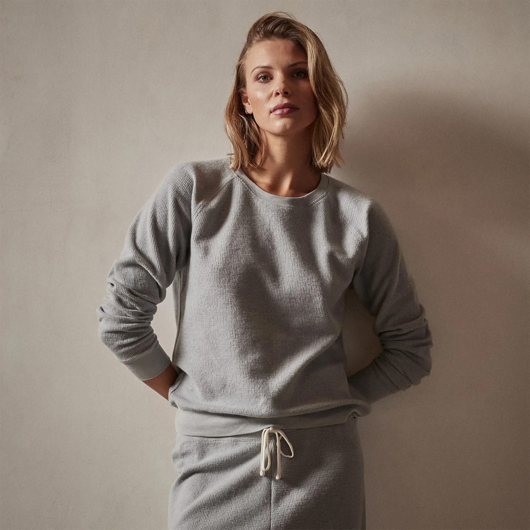 Relaxed Thermal Raglan Top - Breeze sold by James Perse