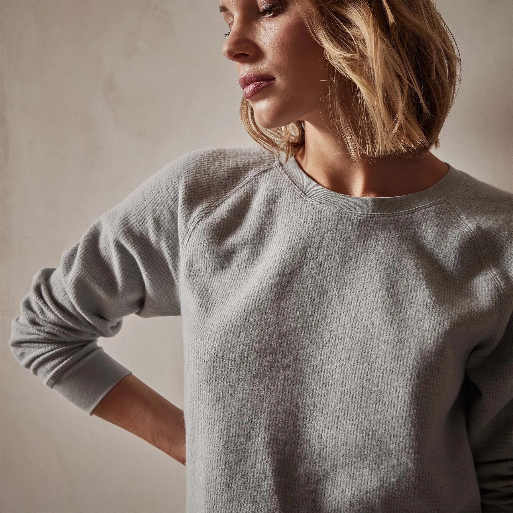 Relaxed Thermal Raglan Top - Breeze sold by James Perse product image thumbnail 4