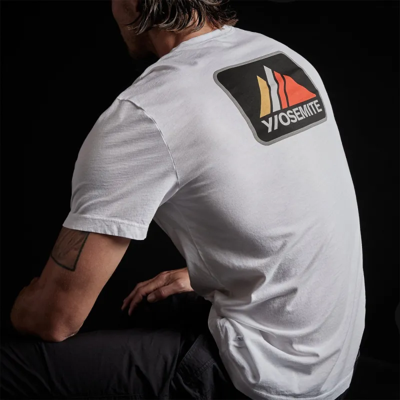 Short Sleeve Crew Alpine Graphic - White made by James Perse