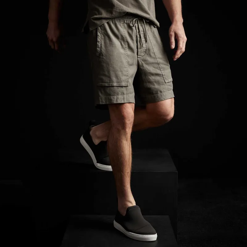 Patch Pocket Short - River Rock Pigment sold by James Perse