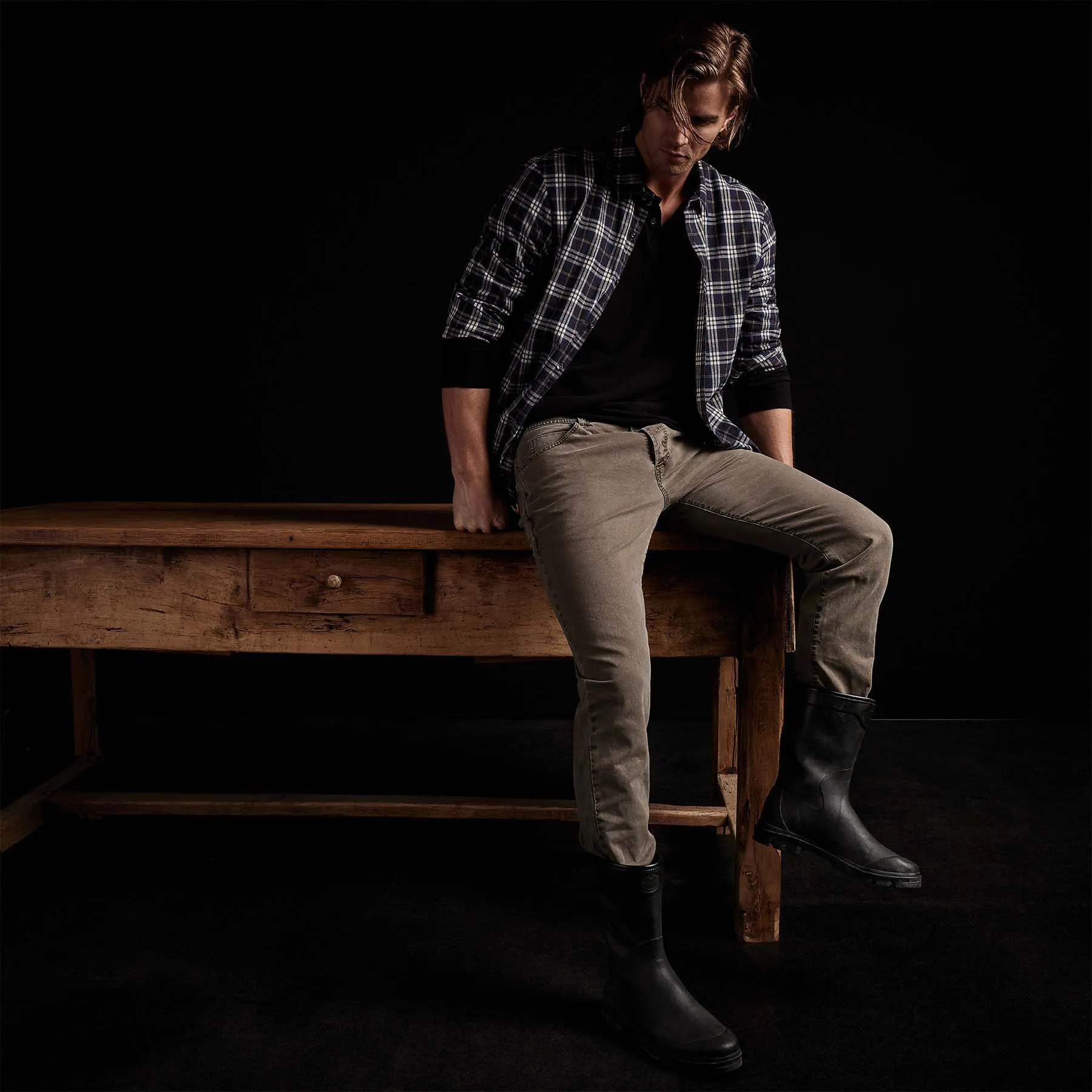 Slim Fit Cotton Jean - Ammo Pigment sold by James Perse