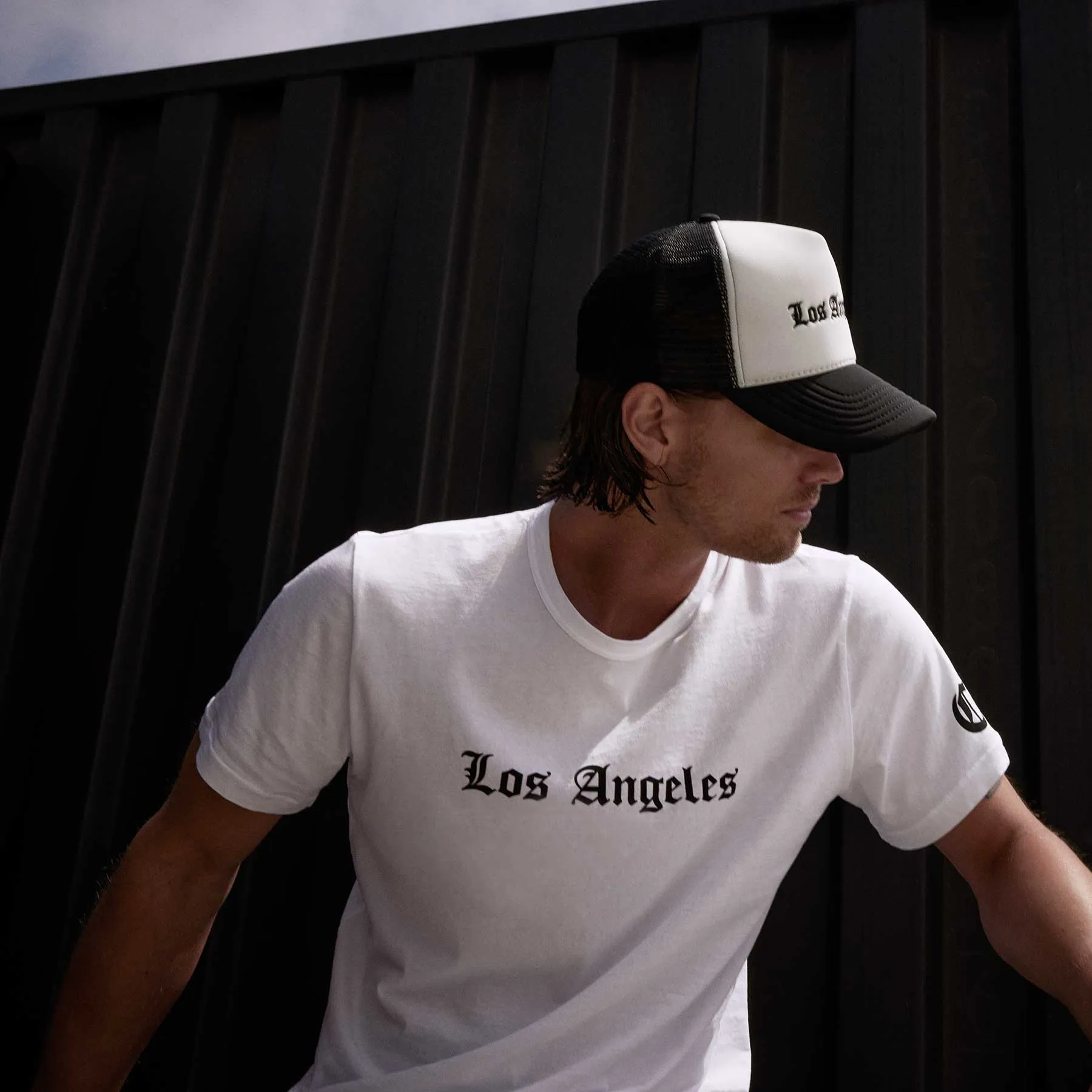 LA Gothic Short Sleeve Crew - White sold by James Perse product image thumbnail 2