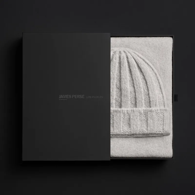 Cashmere Beanie & Scarf Set - Mist sold by James Perse