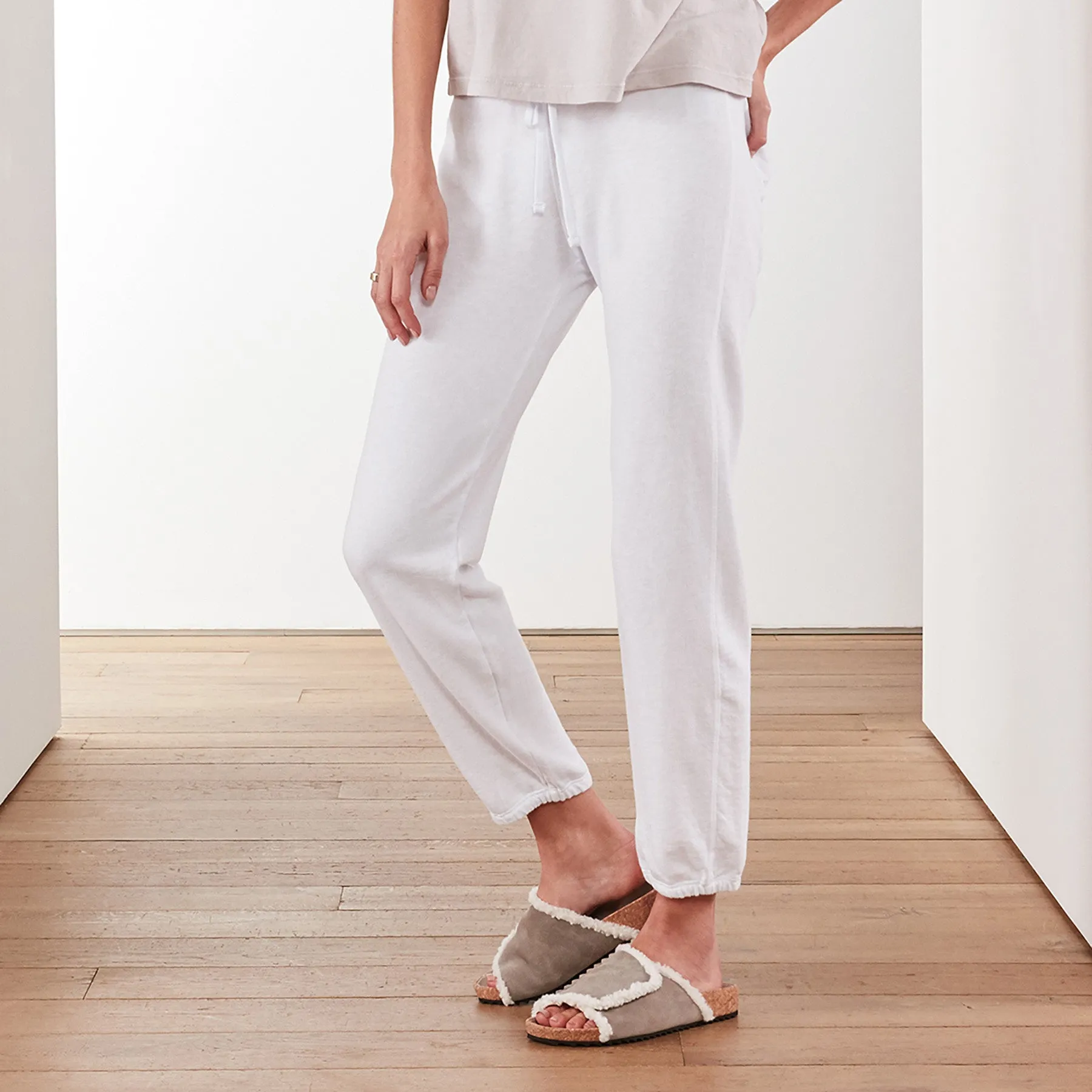 Vintage French Terry Sweatpant - White sold by James Perse product image thumbnail 3