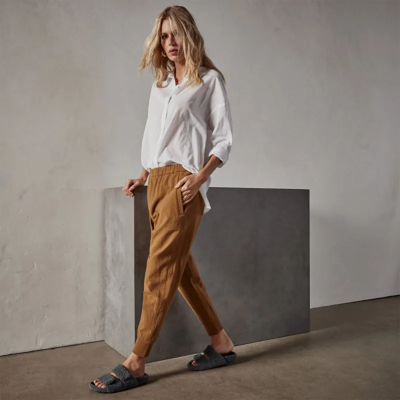 Stretch Wool Pant - Caramel made by James Perse