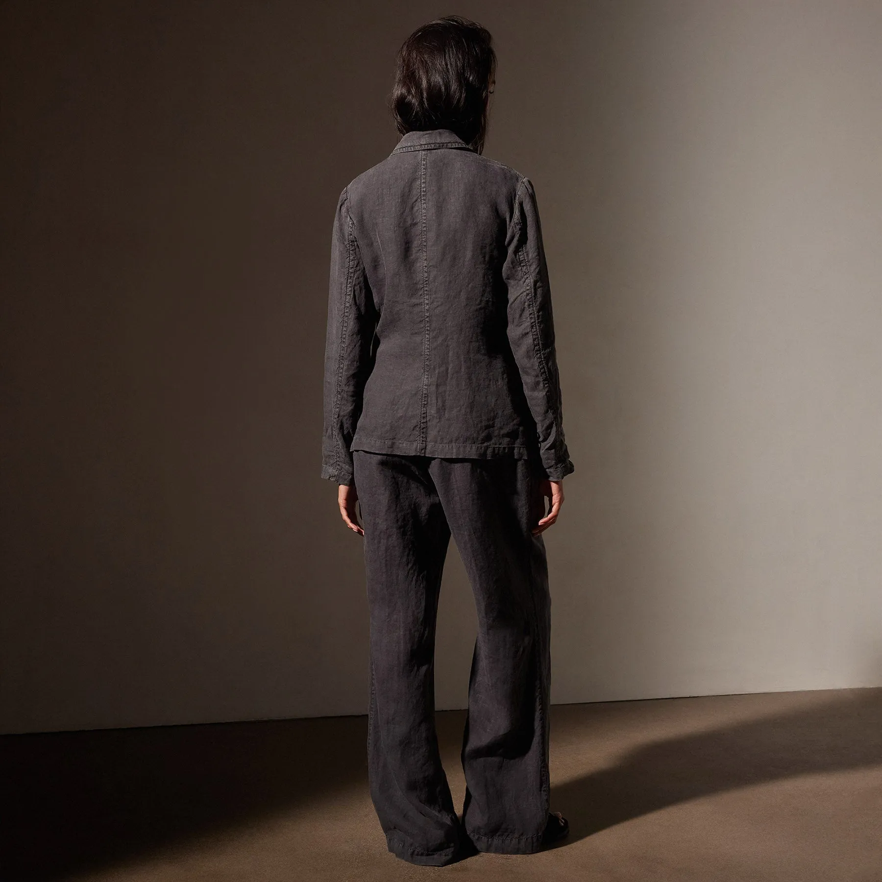 Double Breasted Linen Blazer - Magma Pigment sold by James Perse product image thumbnail 4