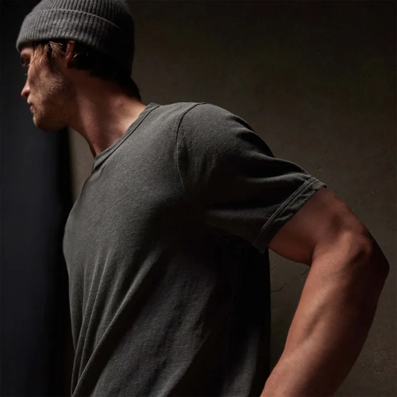 Slub Jersey Short Sleeve Crew - Pipe Pigment sold by James Perse