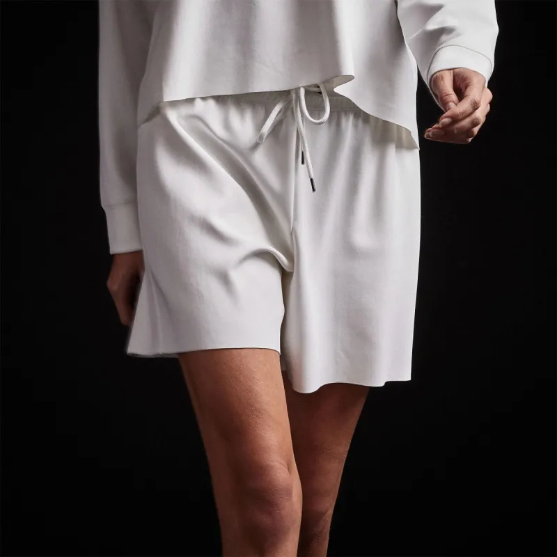 Double Knit Sweat Short - White sold by James Perse