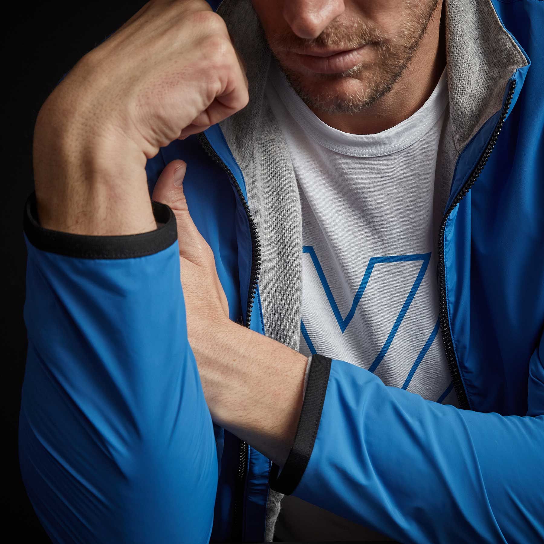 Fleece Lined Zip Up Jacket - Baltic sold by James Perse product image thumbnail 7