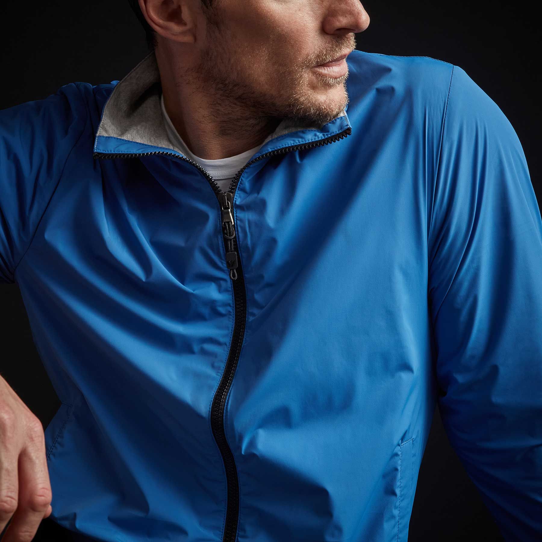 Fleece Lined Zip Up Jacket - Baltic sold by James Perse product image thumbnail 4