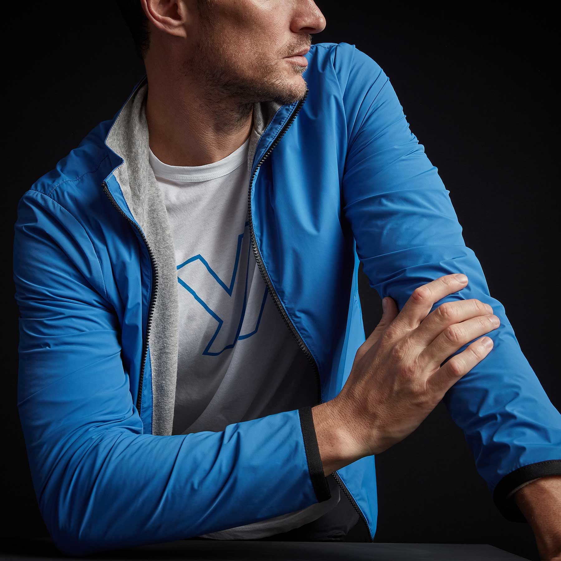 Fleece Lined Zip Up Jacket - Baltic sold by James Perse product image thumbnail 2